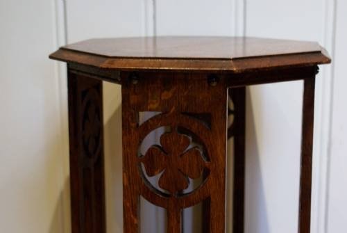 Edwardian Octagonal Oak Table View II
